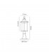 Pedestal Lamp, 1 x E27, Antique Bronze, Clear Ripple Glass, IP54 - 2