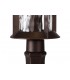 Pedestal Lamp, 1 x E27, Antique Bronze, Clear Ripple Glass, IP54 - 6