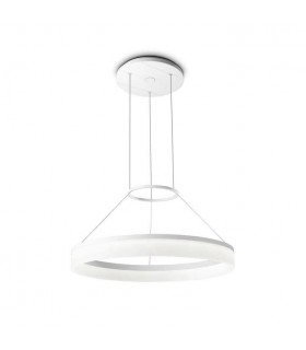 Integrated LED 1 Light Small Ceiling Pendant Light White - 1