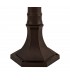 Bollard Post Lamp, 1 x E27, Antique Bronze, Clear Ripple Glass, IP54 - 4