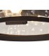 Flush Ceiling Lamp, 2 xE27, Antique Bronze, Clear Ripple Glass, IP54 - 6