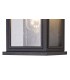 Flush Wall Lamp, 1 x E27, IP54, Anthracite, Clear Seeded Glass - 7