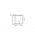 Square Ceiling Flush, 1 Light E14, Matt Black, Painted Gold - 2