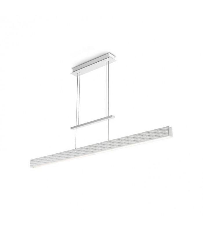 LED 3 Light Ceiling Pendant Bar White - 1