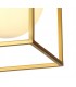 Square Ceiling Flush, 1 Light E14, Matt Black, Painted Gold - 5