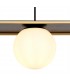 Linear Ceiling Pendant, 3 Light Adjustable E14, Matt Black, Painted Gold - 6