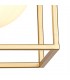 Linear Ceiling Pendant, 3 Light Adjustable E14, Matt Black, Painted Gold - 7
