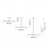 Single 3 In1 Ceiling Flush, Semi-Fush & Dome Ceiling Pendant Light, Adjustable E27, Black, Gold - 2