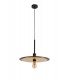 Single 3 In1 Ceiling Flush, Semi-Fush & Dome Ceiling Pendant Light, Adjustable E27, Black, Gold - 4