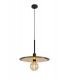 Single 3 In1 Ceiling Flush, Semi-Fush & Dome Ceiling Pendant Light, Adjustable E27, Black, Gold - 5