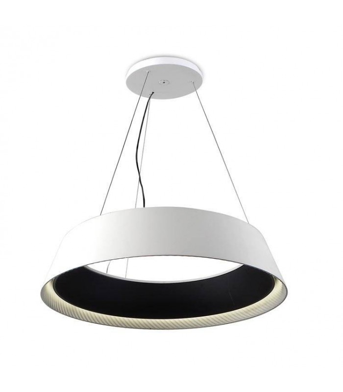 LED 1 Light Large Ceiling Pendant White, Black - 1