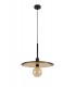 Single 3 In1 Ceiling Flush, Semi-Fush & Dome Ceiling Pendant Light, Adjustable E27, Black, Gold - 6