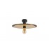 Single 3 In1 Ceiling Flush, Semi-Fush & Dome Ceiling Pendant Light, Adjustable E27, Black, Gold - 10
