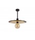 Single 3 In1 Ceiling Flush, Semi-Fush & Dome Ceiling Pendant Light, Adjustable E27, Black, Gold - 13