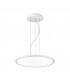 Integrated LED 1 Light Large Ceiling Pendant White - 1