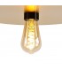 Single 3 In1 Ceiling Flush, Semi-Fush & Dome Ceiling Pendant Light, Adjustable E27, Black, Gold - 20