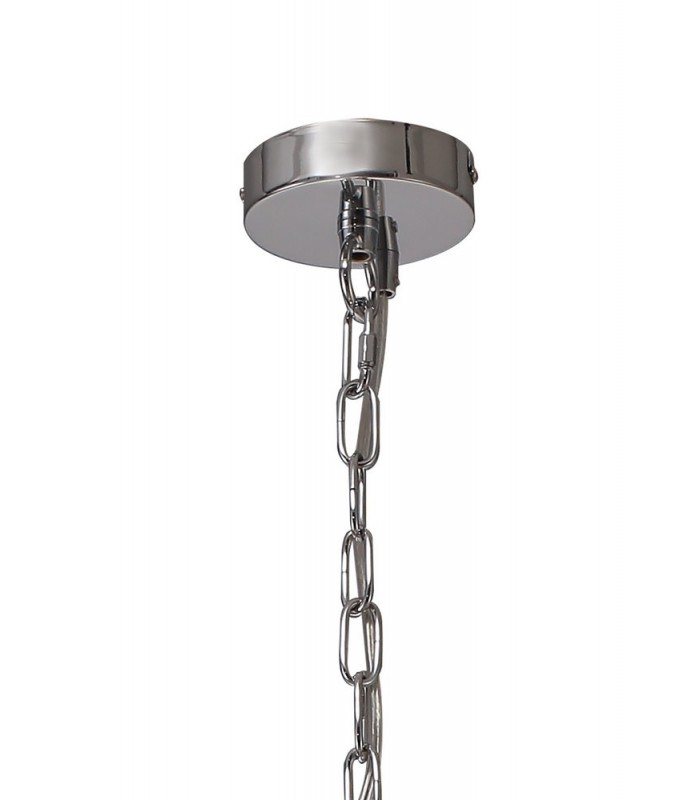 Ceiling Pendant, 1 Light E27, Polished Chrome, Clear - 4