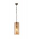 Ceiling Pendant, 1 Light E27, Antique Brass, Amber - 1