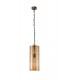 Ceiling Pendant, 1 Light E27, Antique Brass, Amber - 3