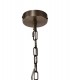 Ceiling Pendant, 1 Light E27, Antique Brass, Amber - 4