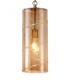 Ceiling Pendant, 1 Light E27, Antique Brass, Amber - 5
