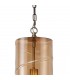 Ceiling Pendant, 1 Light E27, Antique Brass, Amber - 6