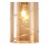 Ceiling Pendant, 1 Light E27, Antique Brass, Amber - 7