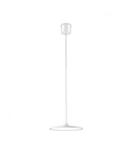 Integrated LED 1 Light Large Ceiling Pendant White - 1