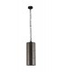 Ceiling Pendant, 1 Light E27, Matt Black, Smoked - 3