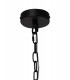 Ceiling Pendant, 1 Light E27, Matt Black, Smoked - 4
