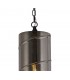 Ceiling Pendant, 1 Light E27, Matt Black, Smoked - 6