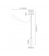 Semi Flush Ceiling, 1 Light Adjustable Arm, 1 x 5W LED, 3000K, 310lm, Black, Aluminium - 2