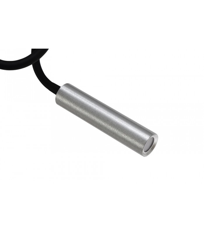 Semi Flush Ceiling, 1 Light Adjustable Arm, 1 x 5W LED, 3000K, 310lm, Black, Aluminium - 6