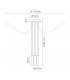 Semi Flush Ceiling, 3 Light Adjustable Arms, 3 x 5W LED Dimmable, 3000K, 930lm, Black, Aluminium - 2