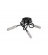 Semi Flush Ceiling, 3 Light Adjustable Arms, 3 x 5W LED Dimmable, 3000K, 930lm, Black, Aluminium - 3