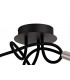 Semi Flush Ceiling, 3 Light Adjustable Arms, 3 x 5W LED Dimmable, 3000K, 930lm, Black, Aluminium - 4