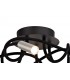 Semi Flush Ceiling, 5 Light Adjustable Arms, 5 x 5W LED Dimmable, 3000K, 1550lm, Black, Aluminium - 4