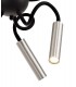Sputnik Ceiling Pendant, 9 Light Adjustable Arms, 9 x 4W LED Dimmable, 3000K, 2250lm, Black, Aluminium - 9