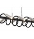 Linear Ceiling Pendant, 8 Light Adjustable Arms, 8 x 4W LED Dimmable, 3000K, 2000lm, Black, Aluminium - 5