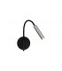 Wall Lamp, 1 Light Adjustable Switched, 1 x 5W LED, 3000K, 311lm, Black, Aluminium - 1