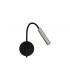 Wall Lamp, 1 Light Adjustable Switched, 1 x 5W LED, 3000K, 311lm, Black, Aluminium - 3