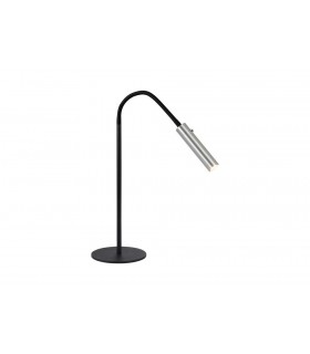 Table Task Lamp, 1 Light Adjustable Switched, 1 x 7W LED, 3000K, 436lm, Black, Aluminium - 1