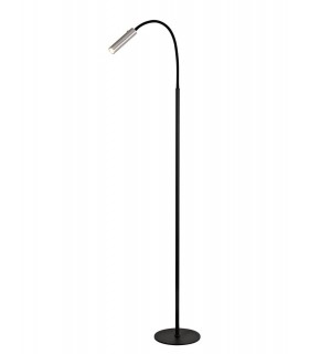 Floor Lamp, 1 Light Adjustable Switched, 1 x 7W LED, 3000K, 436lm, Black, Aluminium - 1