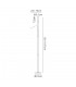 Floor Lamp, 1 Light Adjustable Switched, 1 x 7W LED, 3000K, 436lm, Black, Aluminium - 2