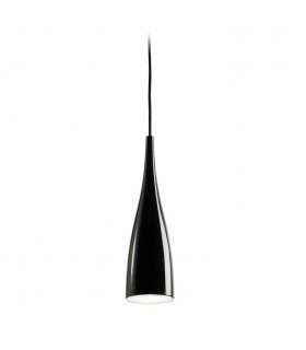 1 Light Slim Dome Ceiling Pendant Black 10cm, E27 - 1