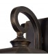 Small Wall Lamp, 1 x E27, Brushed Black Gold, Seeded Glass, IP54 - 9