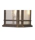 Large Wall Lamp, 1 x E27, Brushed Black Gold, Seeded Glass, IP54 - 7