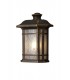 Half Wall Lamp, 1 x E27, Brushed Black Gold, Seeded Glass, IP54 - 1