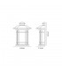 Half Wall Lamp, 1 x E27, Brushed Black Gold, Seeded Glass, IP54 - 2