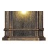 Half Wall Lamp, 1 x E27, Brushed Black Gold, Seeded Glass, IP54 - 8